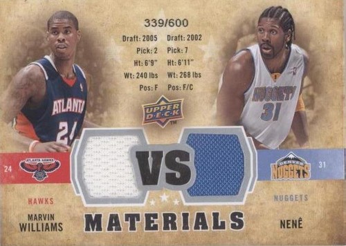 2009-10 Upper Deck - Marvin Williams/Nene #VS-WN