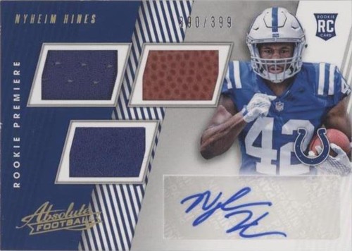 2018 Panini Absolute Nyheim Hines #177