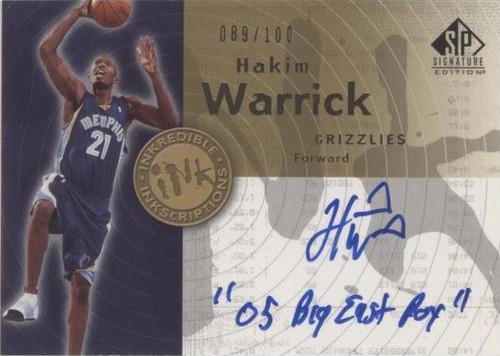 2005-06 SP Signature Edition - Hakim Warrick #II-HW