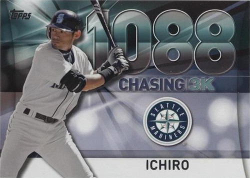 Ichiro Chasing 3k Insert 2016 Topps card 3000-12 Mariners | eBay