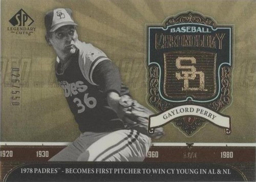 2006 SP Legendary Cuts - Gaylord Perry #BC-GP
