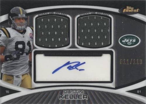 2010 Topps Finest Dustin Keller #FADR-DK