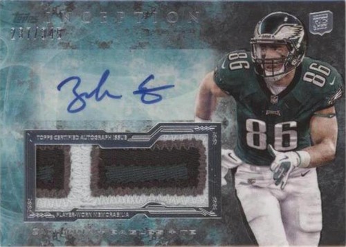 2013 Topps Inception Zach Ertz #IAJP-ZE