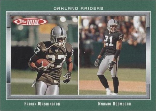 2006 Topps Total Fabian Washington Nnamdi Asomugha #42