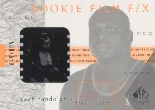 2001-02 SP Authentic - Zach Randolph #112