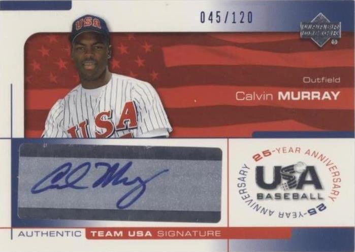 2004 Upper Deck USA Baseball 25-Year Anniversary - Calvin Murray #MURR