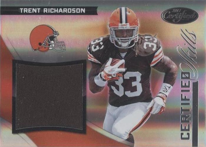 Trent Richardson #26 2012 certificado Panini