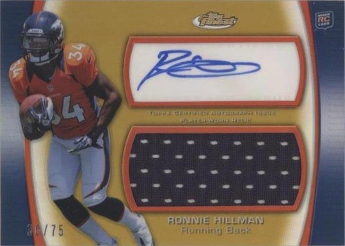 2012 Topps Finest Ronnie Hillman #AJR-RH