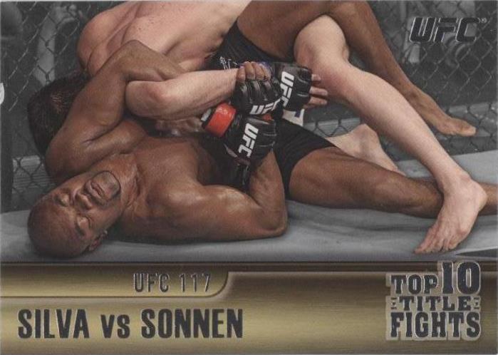 2011 Topps UFC Title Shot - Anderson Silva Chael Sonnen #TT-4