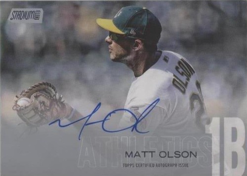 2018 Topps Stadium Club - Matt Olson #SCA-MO