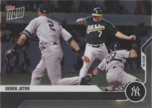 2020 Topps Now Chrome Derek Jeter Career Retrospective - Derek Jeter Jeremy Giambi Jorge Posada #DJ-6