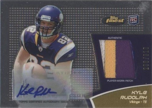 2011 Topps Finest Kyle Rudolph #RAP-KR