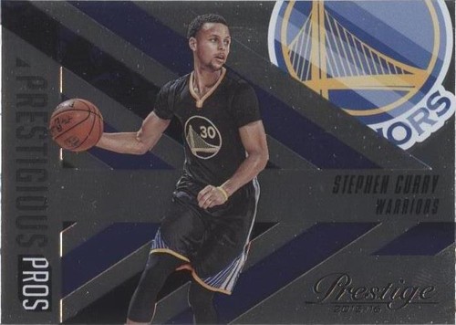 2015-16 Panini Prestige - Playmakers Stephen Curry #6 Blue
