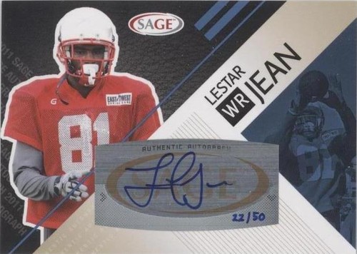 2011 SAGE Autograph Series Lestar Jean #A-19