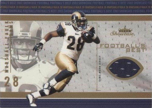 2003 Fleer Showcase Marshall Faulk #FB-MF