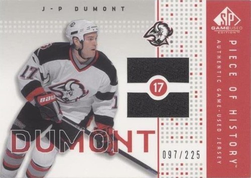 2002-03 SP Game Used - J.P. Dumont #PH-JD