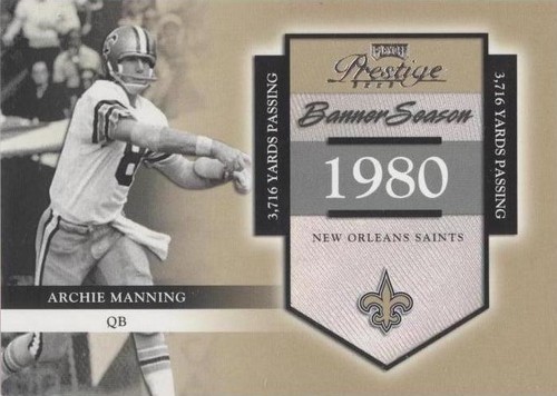 2002 Playoff Prestige Archie Manning #BS-2