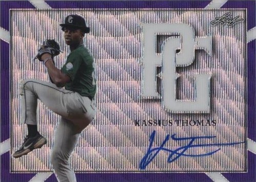 2021 Leaf Perfect Game National Showcase - Kassius Thomas #BA-KT1