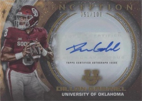 2022-23 Bowman Inception University Dillon Gabriel #TOP-DG
