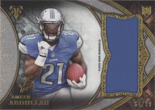 2015 Topps Triple Threads Ameer Abdullah #TTRJR-AAB