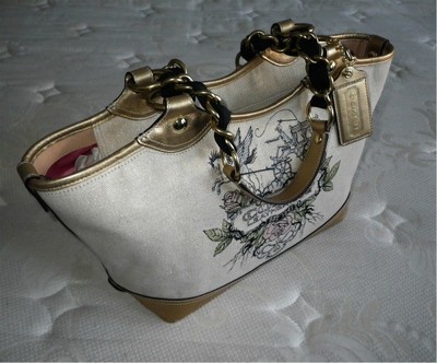 ヴィンテージ COACH バスケット トートバッグ COACH BAG BRAND NEW COACH Ltd Ed TATTOO CANVAS LG TOTE BAG PURSE