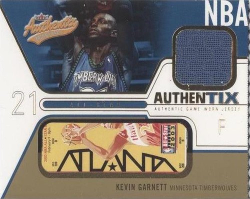2003-04 Fleer Authentix - Kevin Garnett #JA-KG