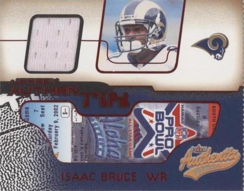 2002 Fleer Authentix Isaac Bruce #JA-IB