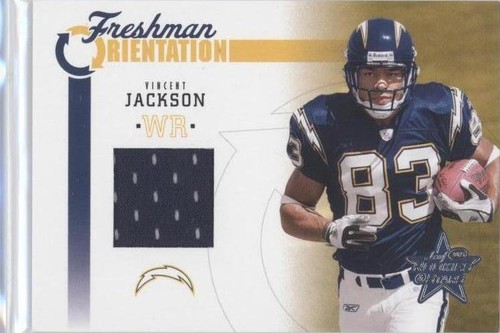 2005 Leaf Rookies & Stars Vincent Jackson #FO-29