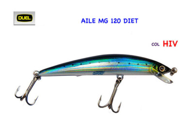 DUEL MINNOW AILE MG DIET 120 FLOATING HIV BLUE SILVER gr 17 F685 SPINNING MARE