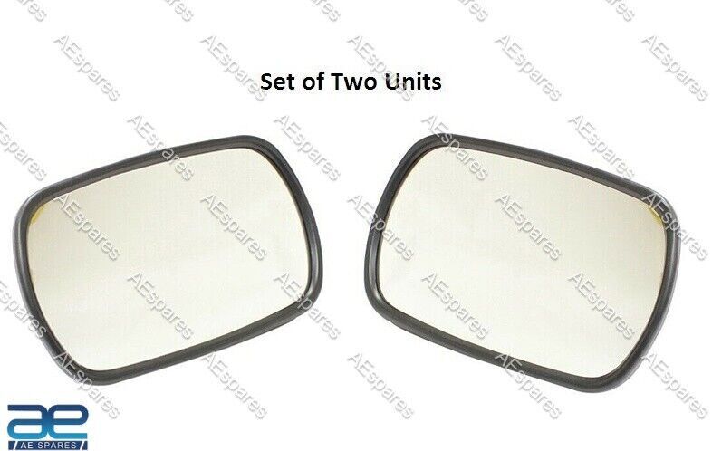 For JCB Part 3cx Mirror Head Pair Curved Glass 123/04970 334/E0829 331/63982  