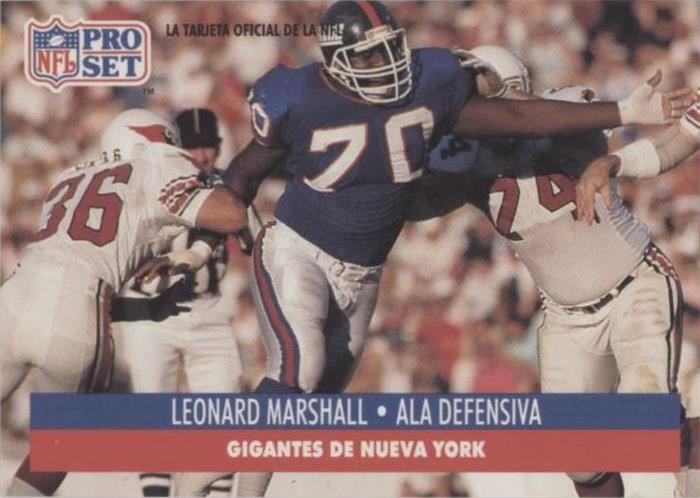 1991 Pro Set Spanish Leonard Marshall #168