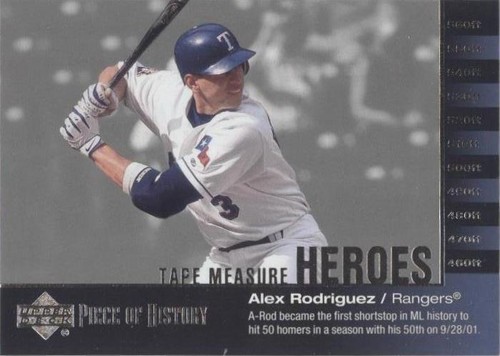 2002 Upper Deck Piece Of History - Alex Rodriguez #TM26