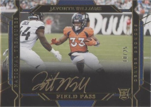 2021 Panini National Treasures Javonte Williams #FP-JW