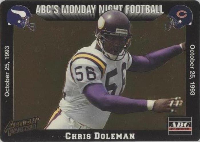 1993 Action Packed Monday Night Football Chris Doleman #30