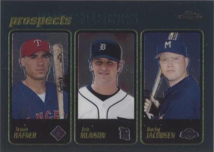 2001 Topps Chrome - Bucky Jacobsen Eric Munson Travis Hafner #296