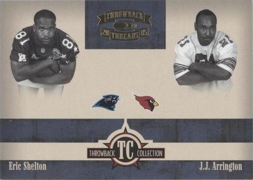 2005 Donruss Throwback Threads Eric Shelton J.J. Arrington #TC-5