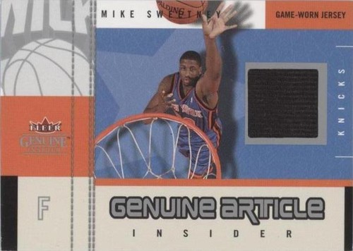 2003-04 Fleer Genuine Insider - Mike Sweetney #GA-MS