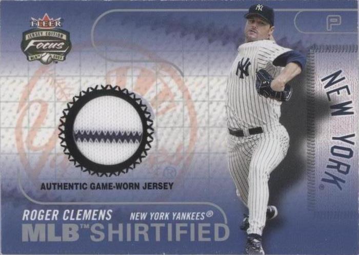 2003 Fleer Focus Jersey Edition - Roger Clemens #MLB-RC