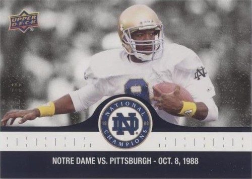 2017 Upper Deck Notre Dame 1988 Championship Tony Rice #36