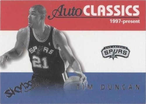 2003-04 Skybox Autographics - Tim Duncan #15 AC