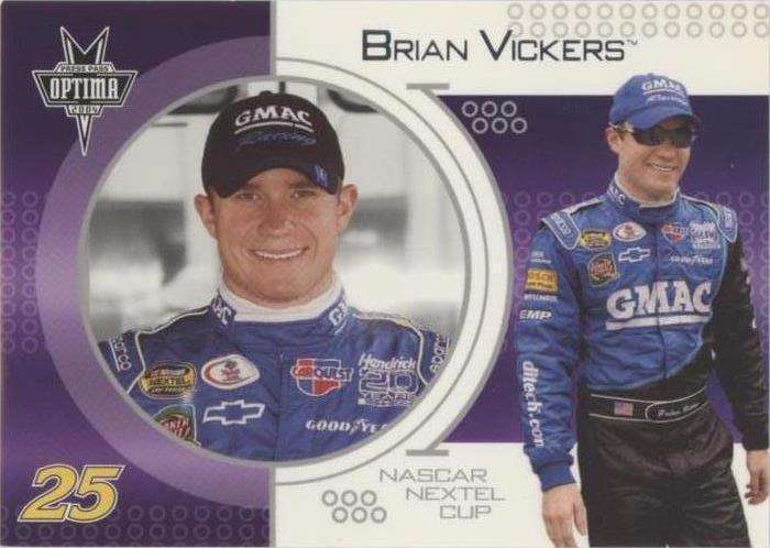 2004 Press Pass Optima - Brian Vickers #25