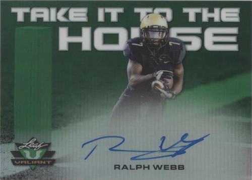 2018 Leaf Valiant Ralph Webb #TH-RW1