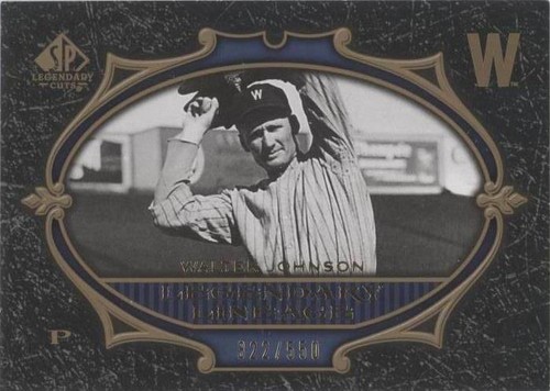 2007 SP Legendary Cuts - Walter Johnson #199