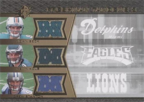 2007 SPx Drew Stanton John Beck Kevin Kolb #FT3-BKS