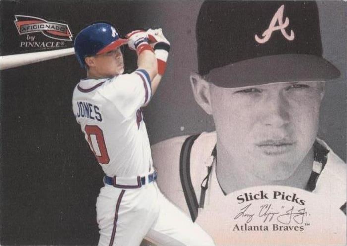 1996 Pinnacle Aficionado - Chipper Jones #30