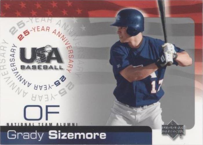 2004 Upper Deck EE. UU. Béisbol 25 Aniversario - Grady Sizemore #USA-166