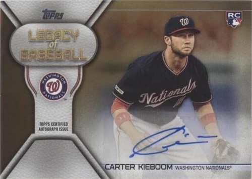2019 Topps Update Series - Carter Kieboom #LBA-CK