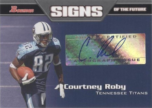 2005 Bowman Courtney Roby #SF-CR