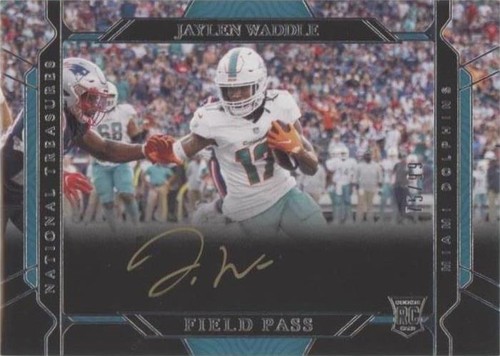 2021 Panini National Treasures Jaylen Waddle #FP-JW
