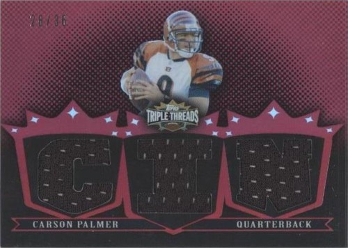 2007 Topps Triple Threads Carson Palmer #TTR67